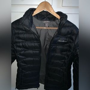 Eddie Bauer Black Down Puffer Jacket  - Medium (Size 6/8)